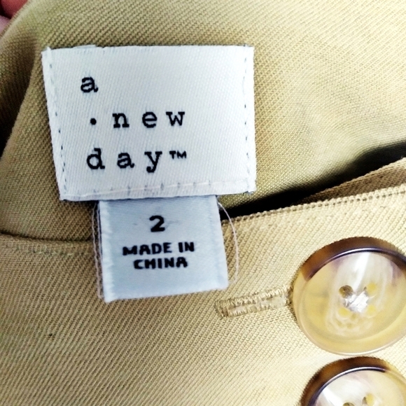 A New Day Button Up Yellow Skirt Size 2 - Picture 5 of 6